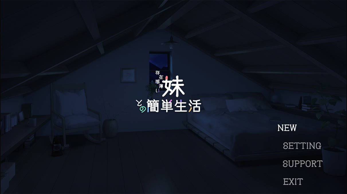 和存在感薄弱的妹妹一起的简单生活 游戏封面